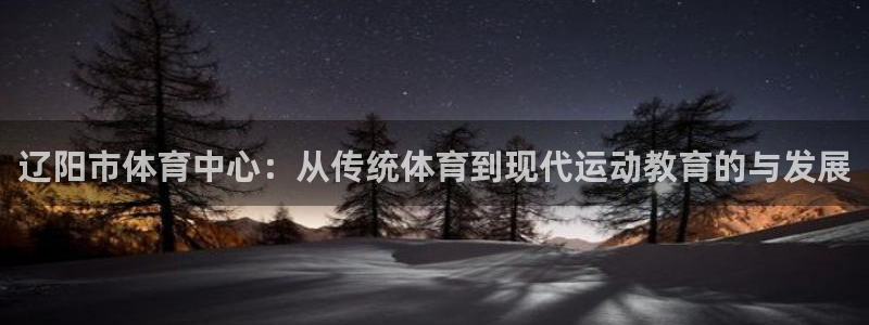 yy易游官方正版app集团官网首页网址:辽阳市体育中心:从传